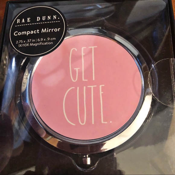 Rae Dunn Other - NEW Rae Dunn GET CUTE Compact Mirror - New in Pkg